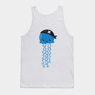Pirate Jellyfish, Cute Jellyfish, Little Jellyfish Tank Top